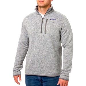 Patagonia Men's Better Sweater® 1/4-Zip Fleece Size XL Stonewash Gray